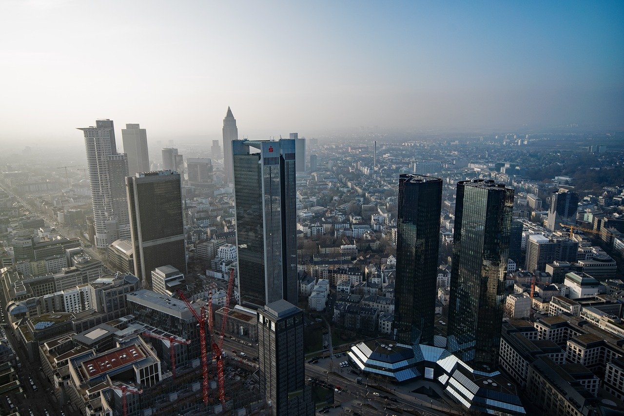 Frankfurt am Main - Skyline mit Banken