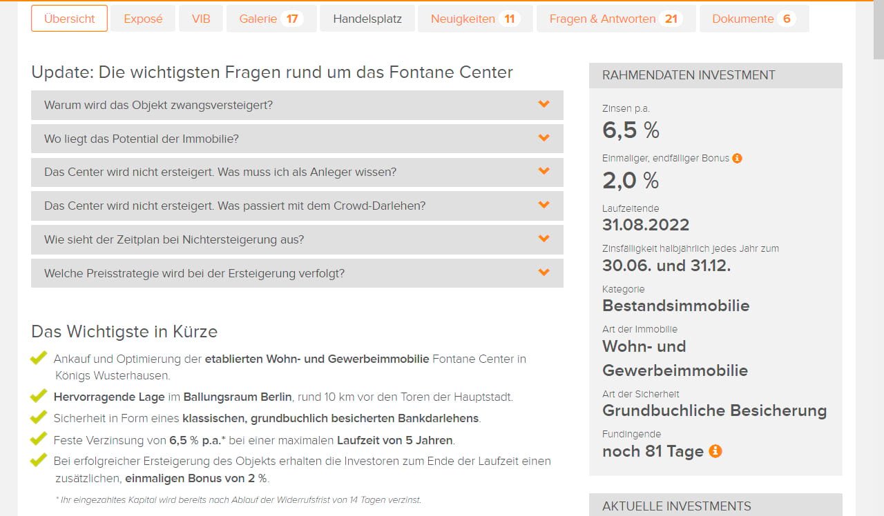 BERGFÜRST Aktuelle Emissionen Fontane-Center BERGFÜRST Aktuelle Emissionen Fontane-Center